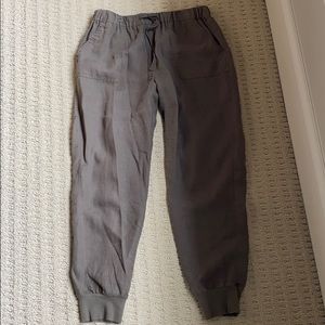 Joie olive green linen pants